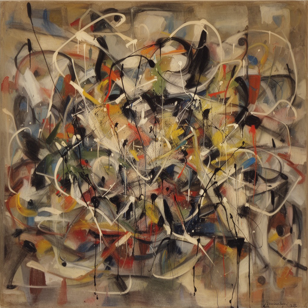 AI-generated illustration of Mural (1943)