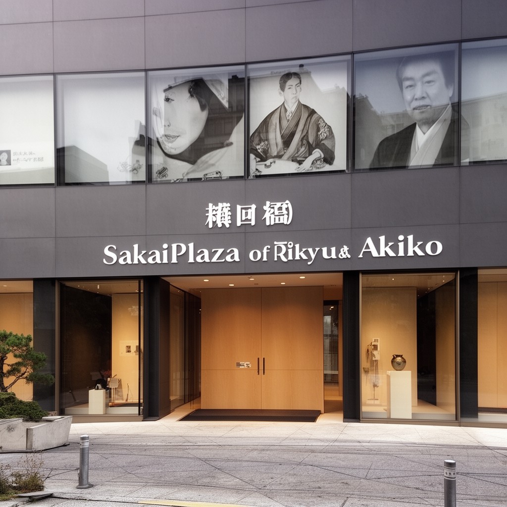 AI-generated illustration of Sakai Plaza of Rikyu and Akiko