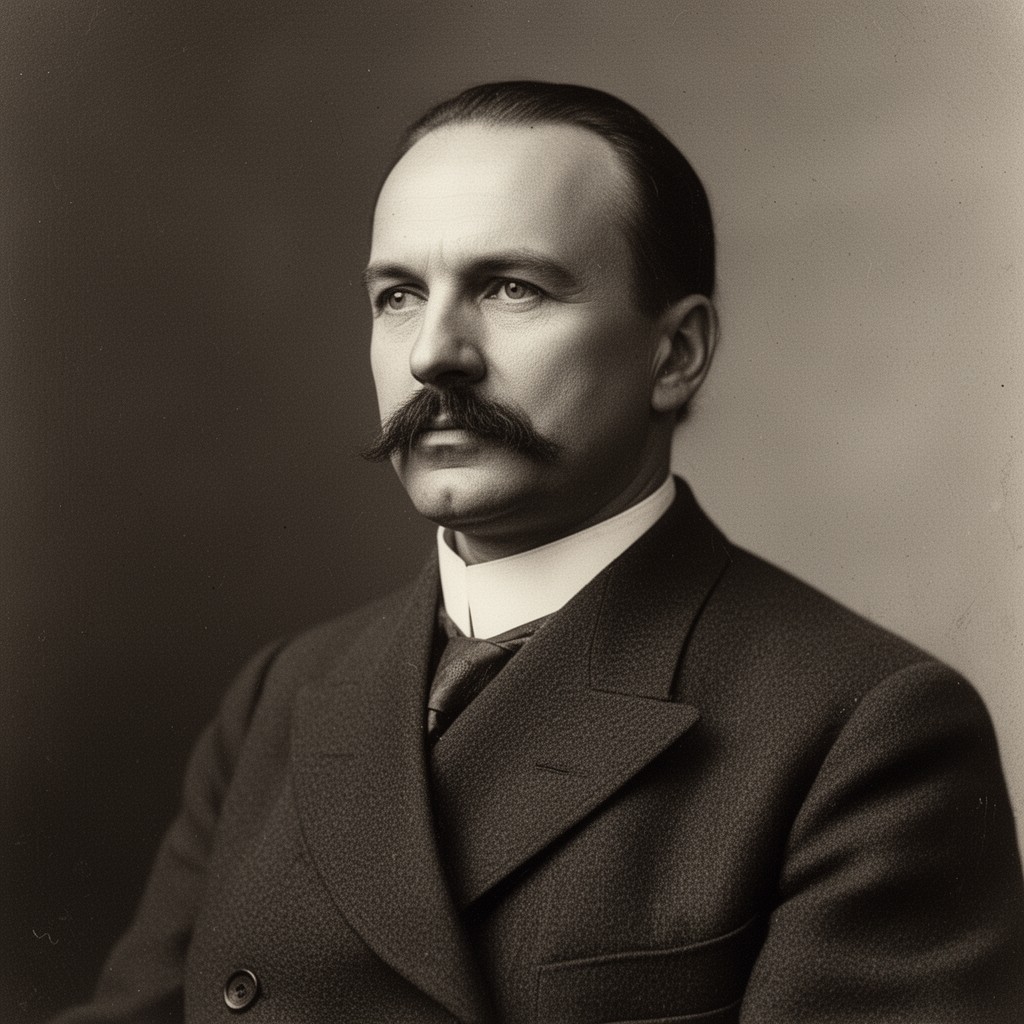 AI-generated illustration of Stanisław Narutowicz