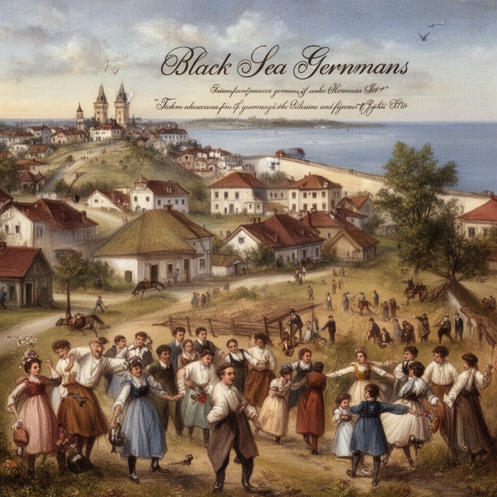 AI-generated illustration of Black Sea Germans