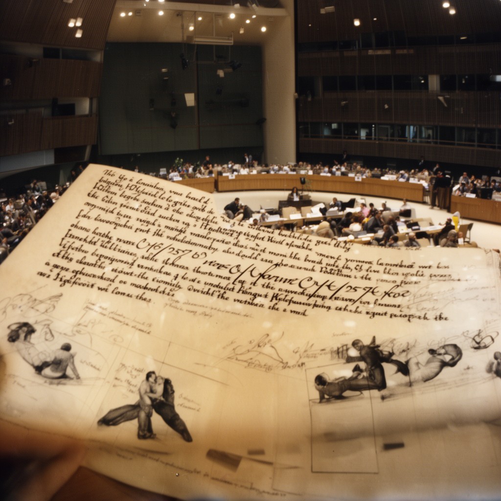 AI-generated illustration of UN General Assembly Resolution 61/255