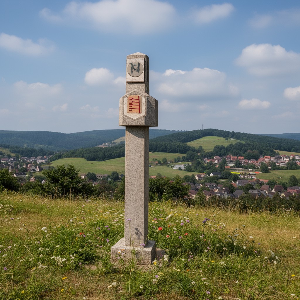 AI-generated illustration of Belgium–France–Luxembourg tripoint