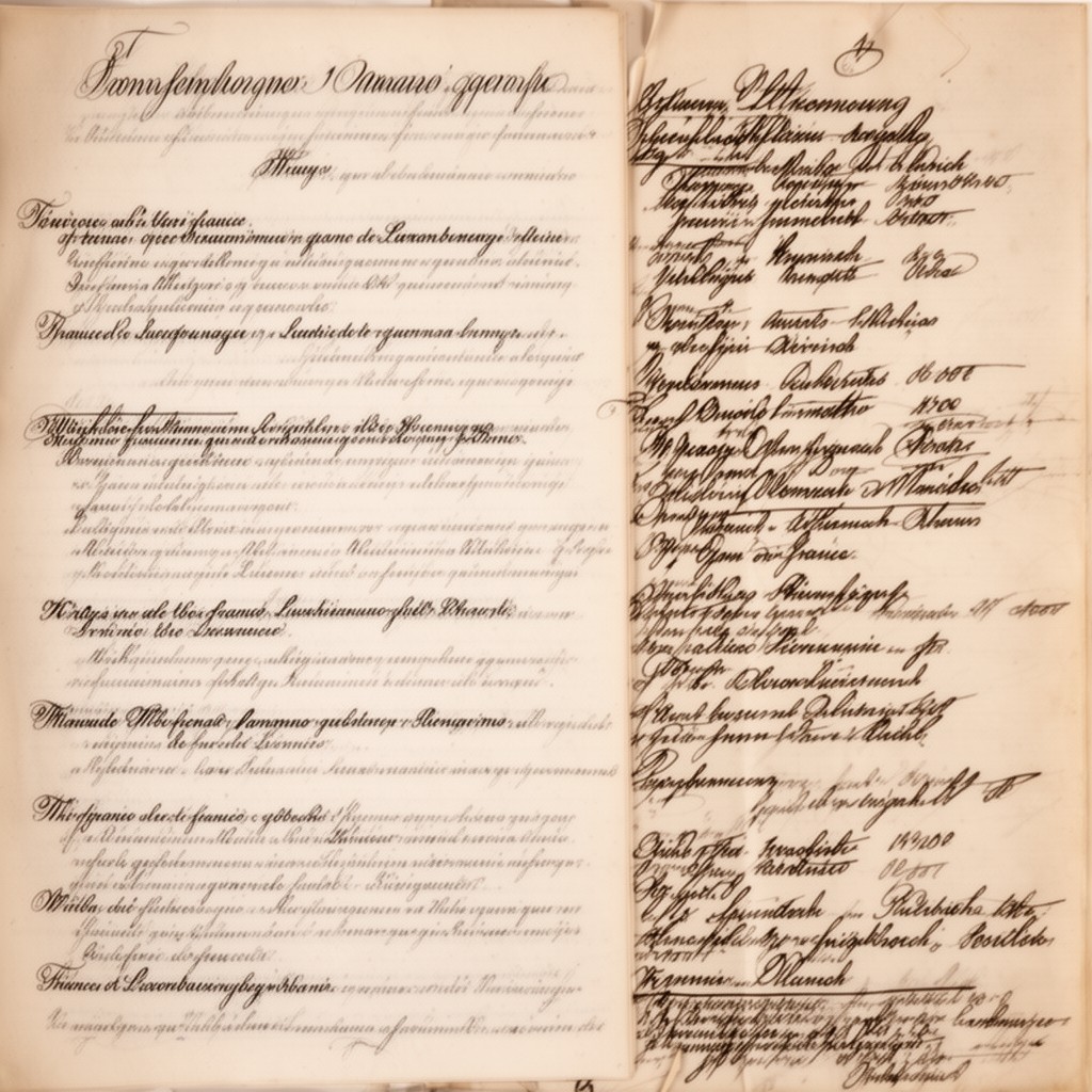 AI-generated illustration of France–Luxembourg treaties