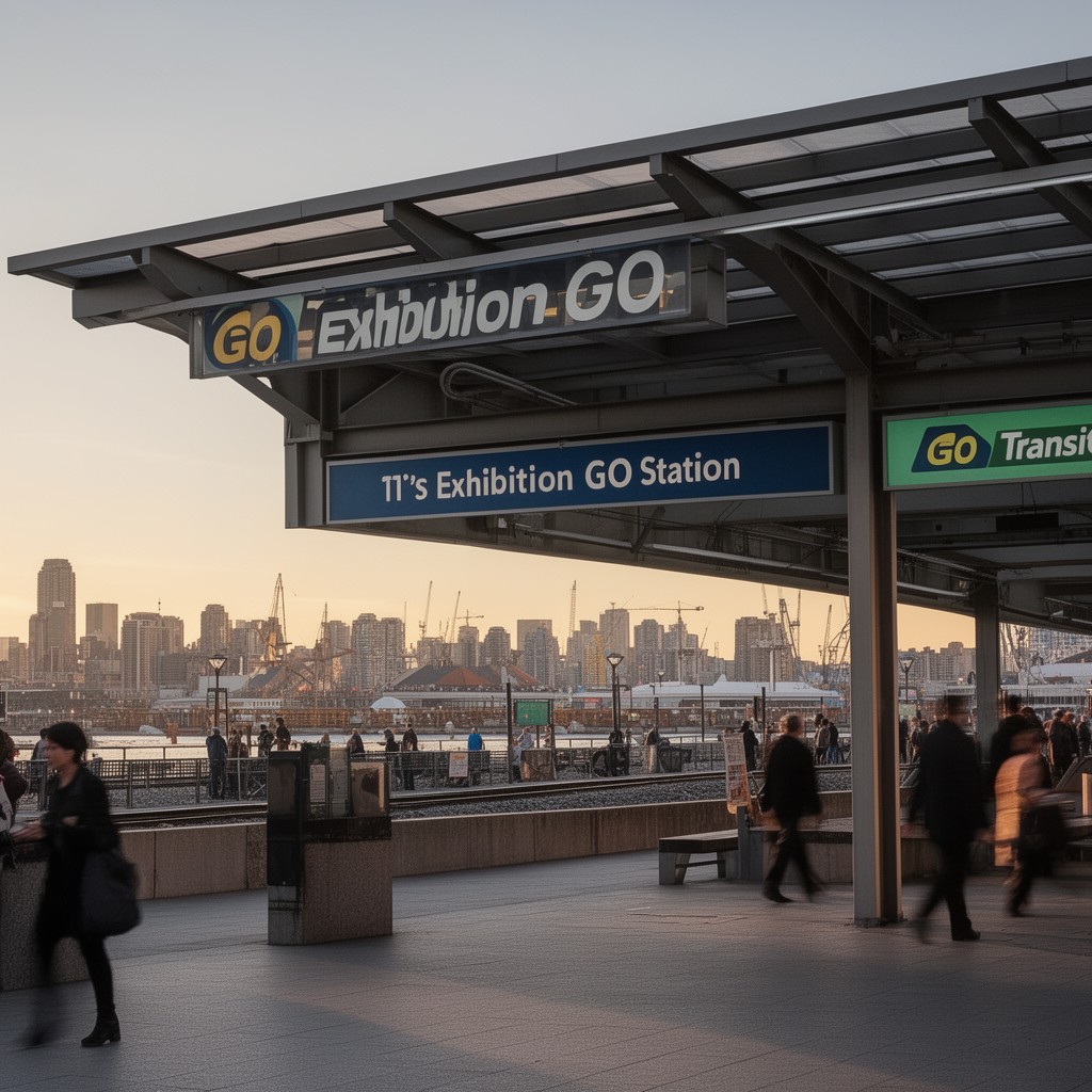 AI-generated illustration of Exhibition GO Station