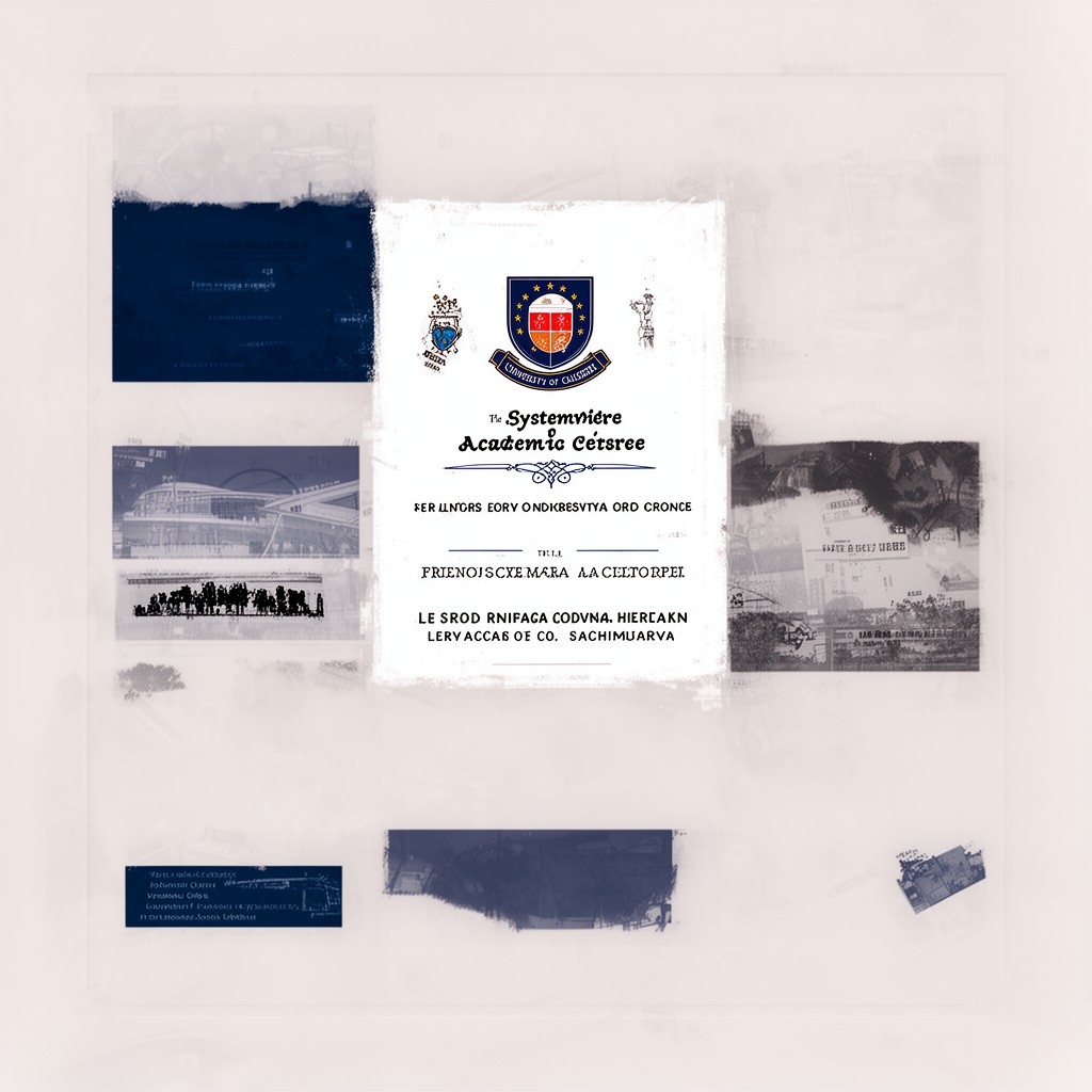 AI-generated illustration of systemwide Academic Senate of the University of California