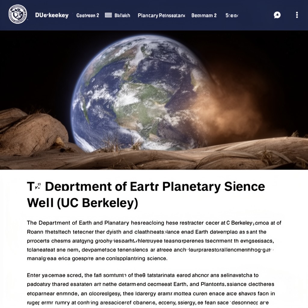 AI-generated illustration of Department of Earth and Planetary Science (UC Berkeley)