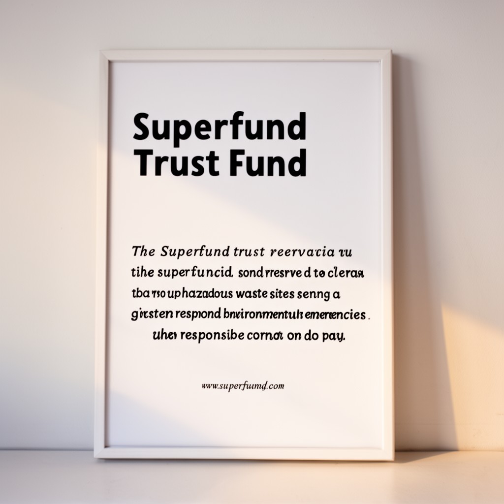 AI-generated illustration of Superfund trust fund