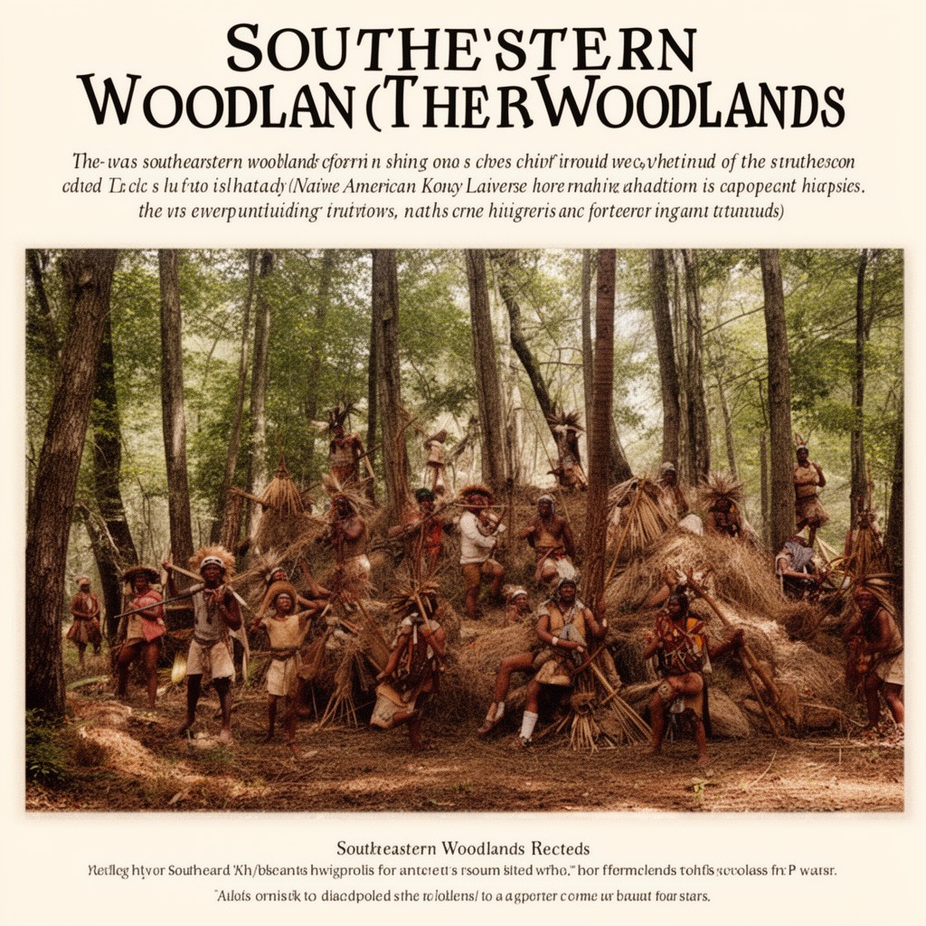AI-generated illustration of Southeastern Woodlands