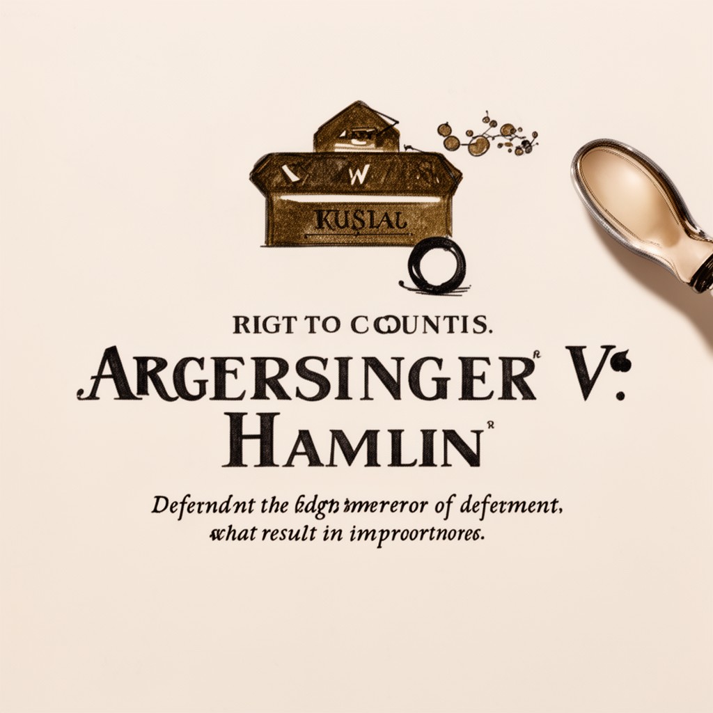 AI-generated illustration of Argersinger v. Hamlin