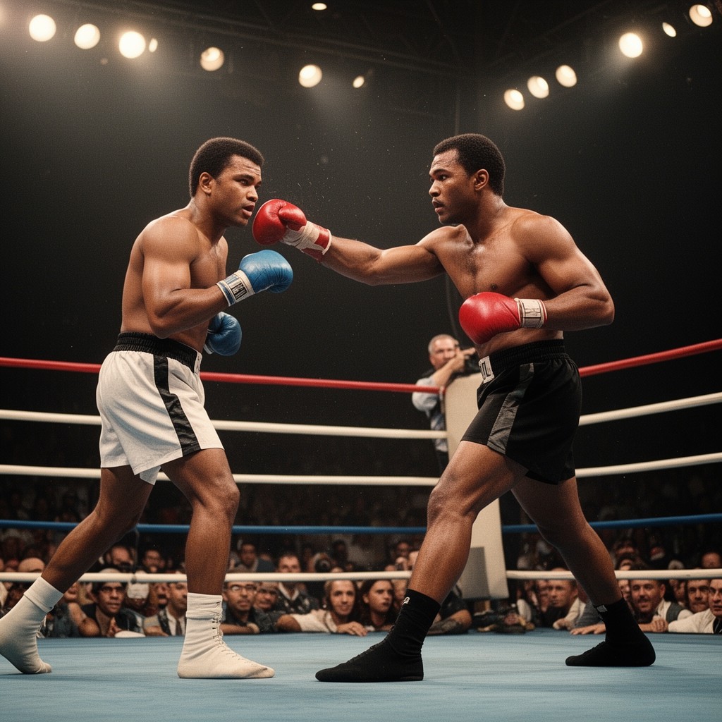 AI-generated illustration of Thrilla in Manila