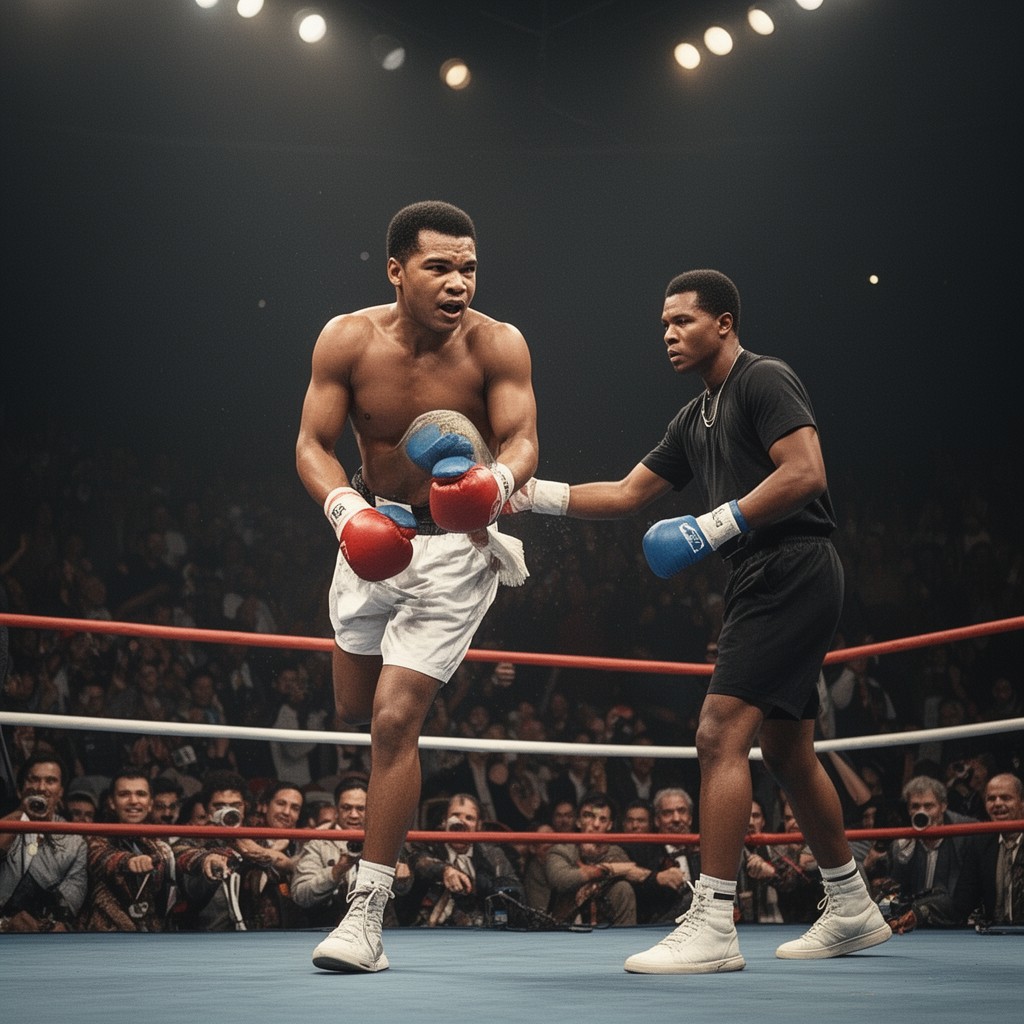 AI-generated illustration of Muhammad Ali