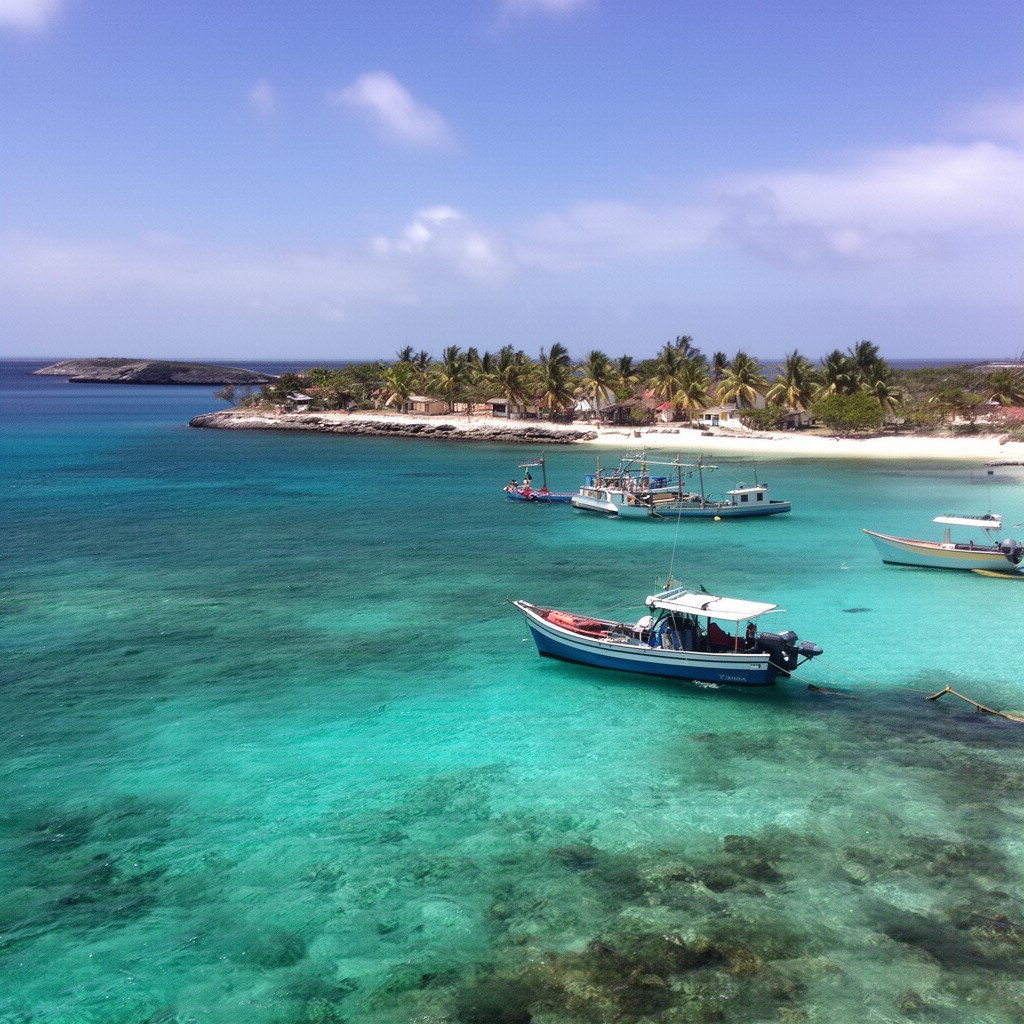 AI-generated illustration of South Caicos