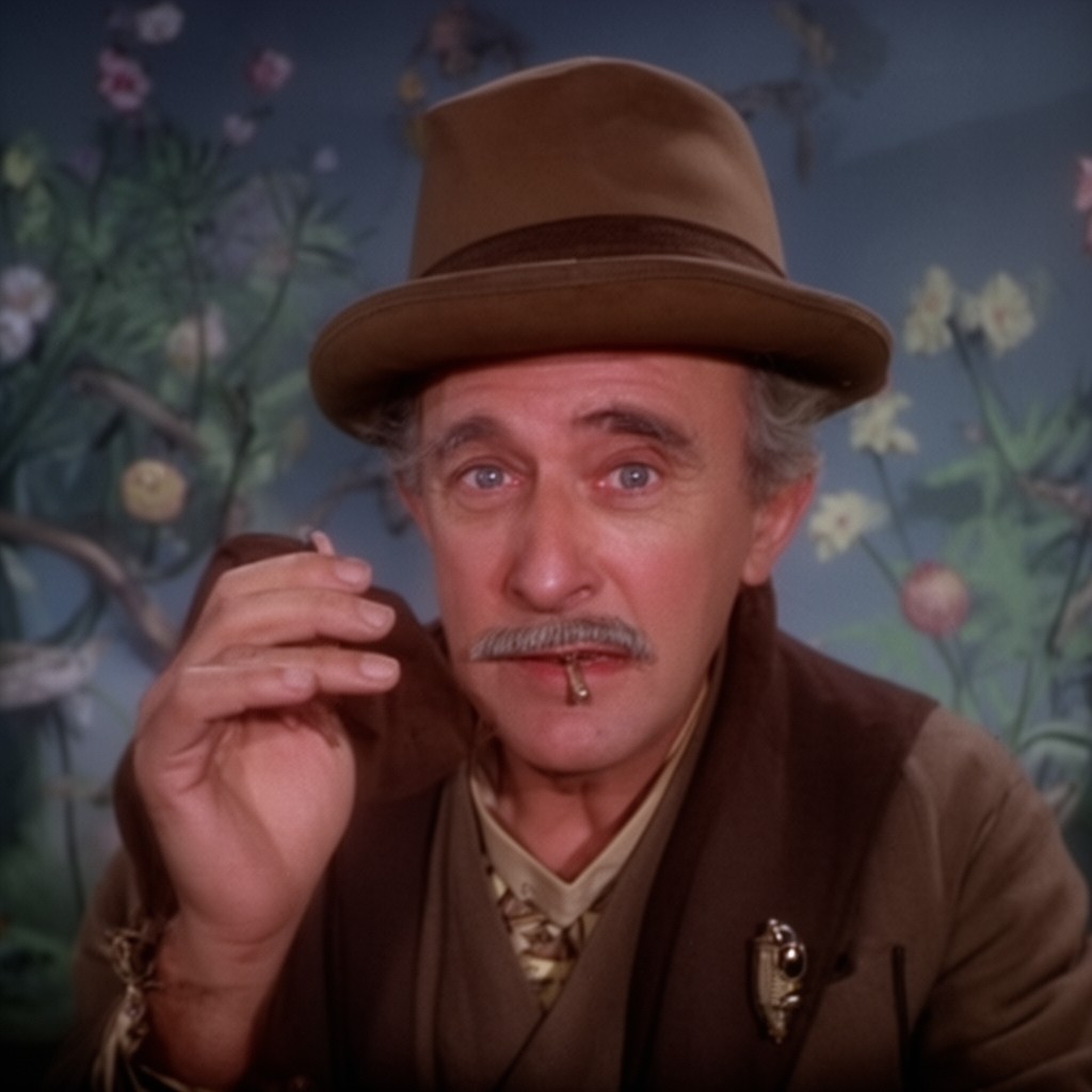 AI-generated illustration of Frank Morgan