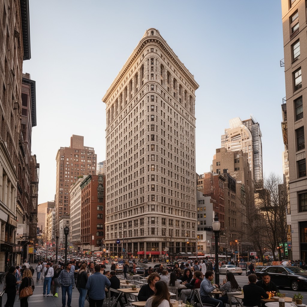 AI-generated illustration of Flatiron District