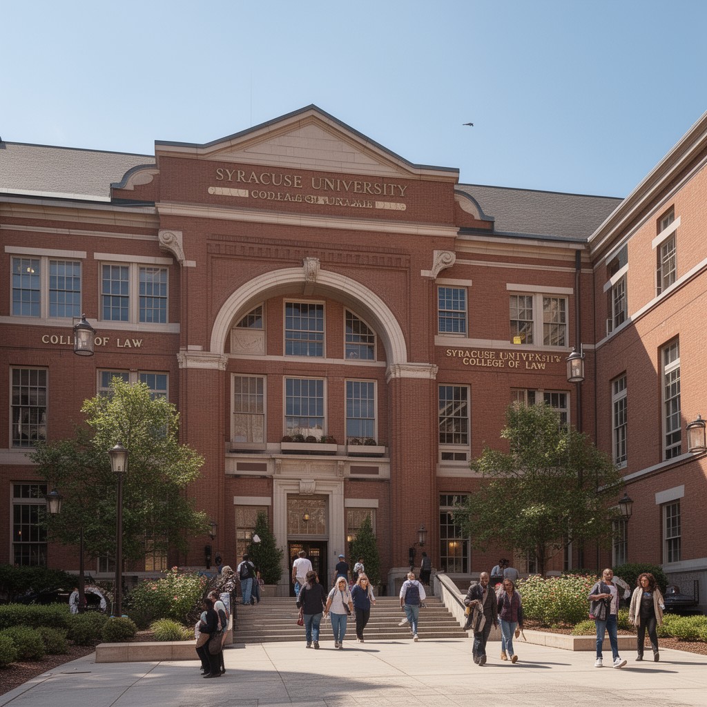 AI-generated illustration of Syracuse University College of Law