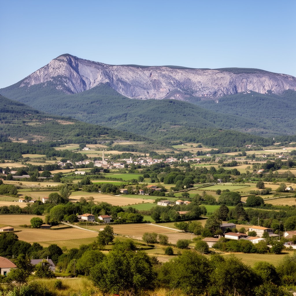 AI-generated illustration of south-central France