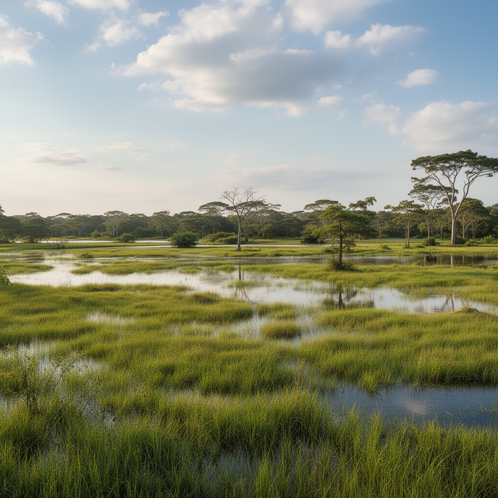 AI-generated illustration of Orinoco Llanos floodplains