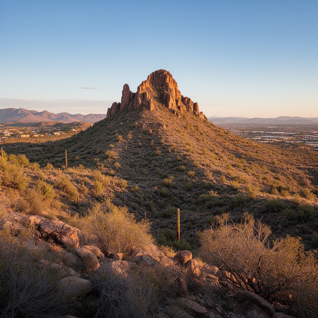 AI-generated illustration of Camelback Mountain
