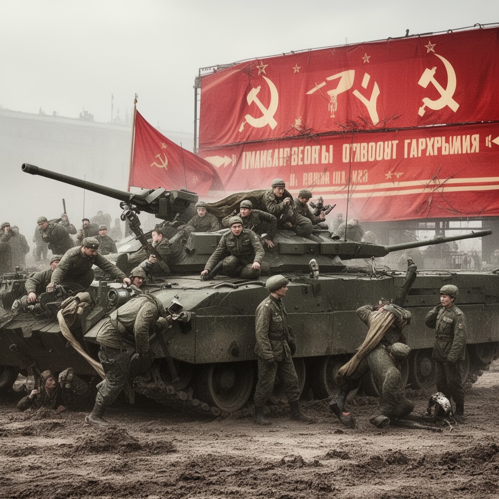 AI-generated illustration of Soviet Ground Forces