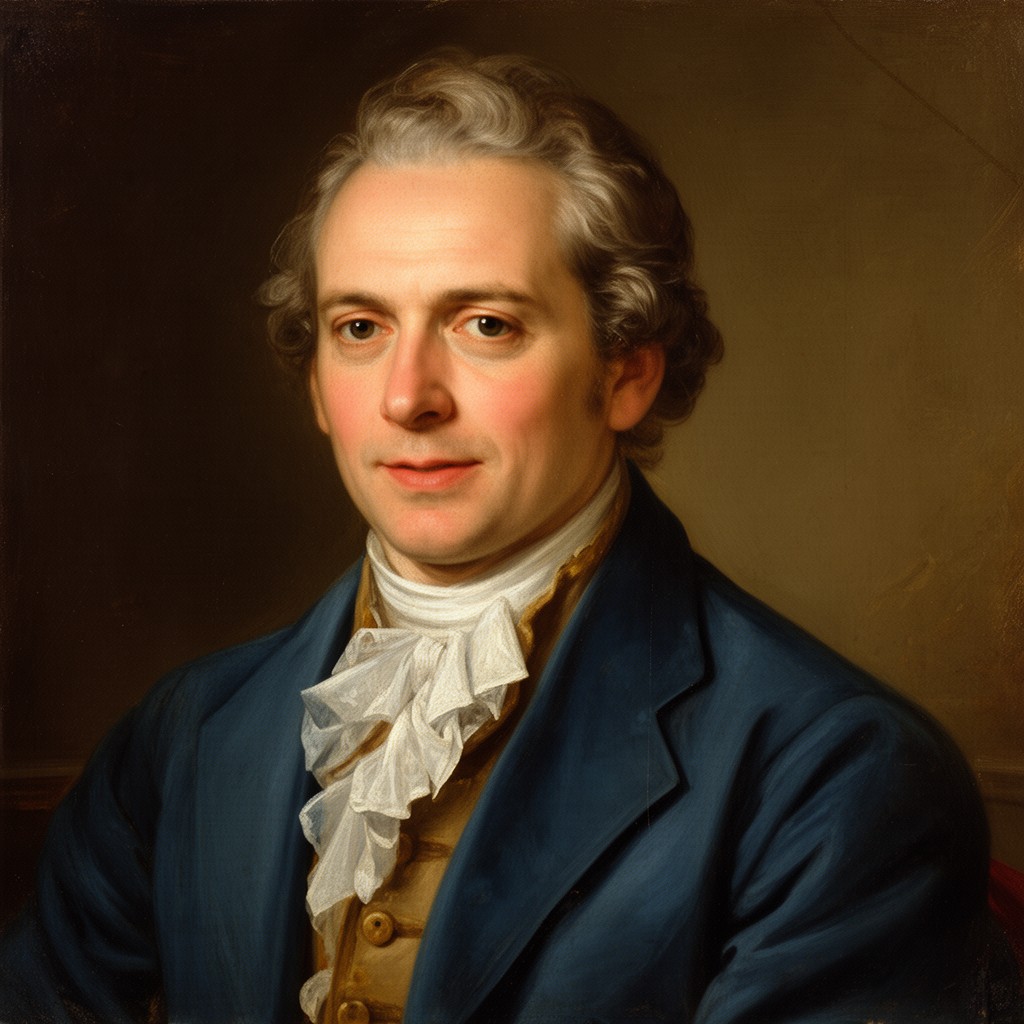 AI-generated illustration of Johann Christoph Gottsched