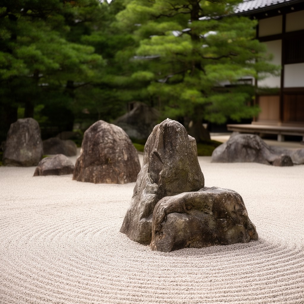 AI-generated illustration of Ryoan-ji