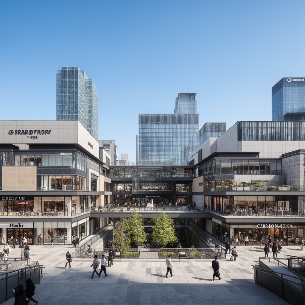 AI-generated illustration of Grand Front Osaka