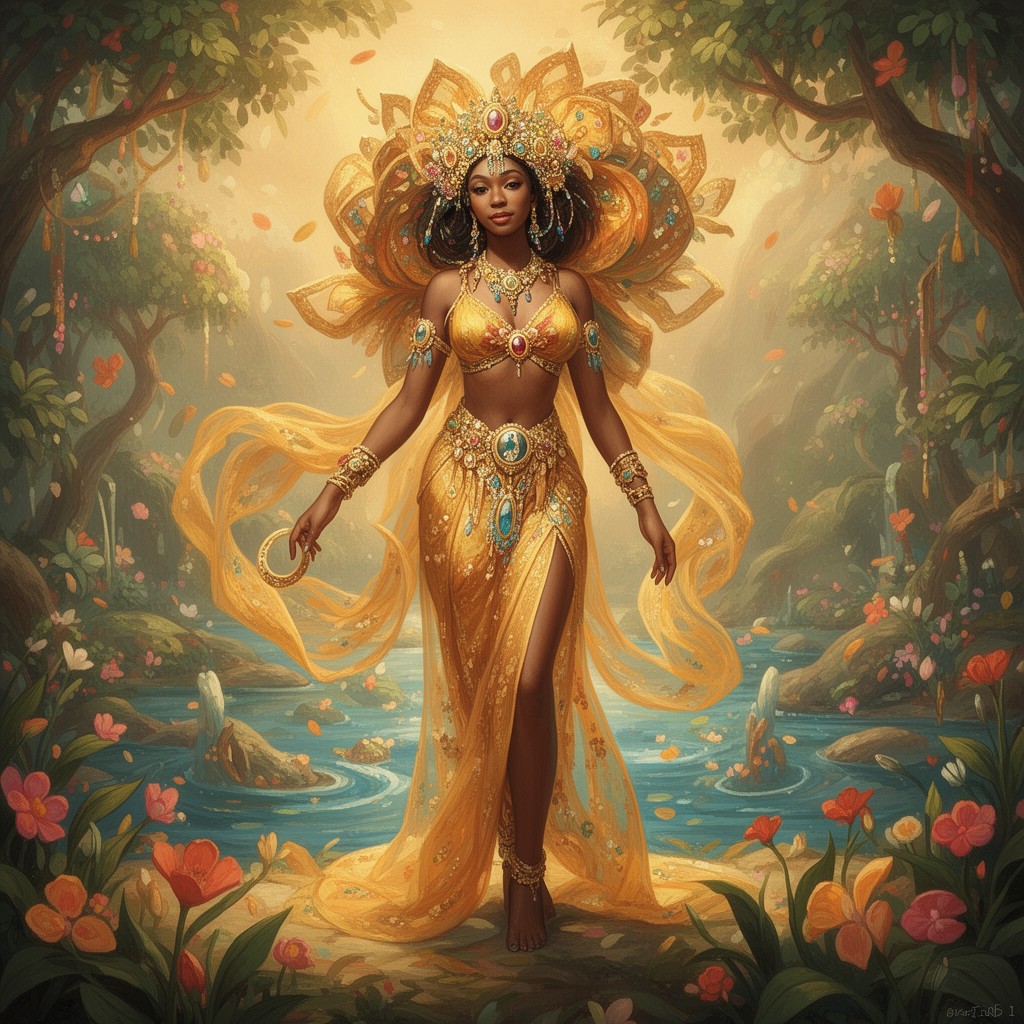 AI-generated illustration of Oshun