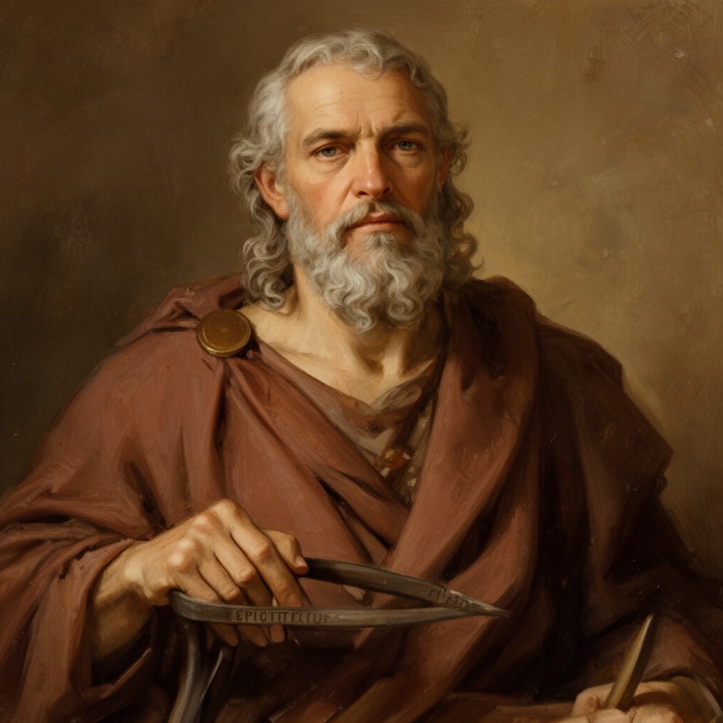 AI-generated illustration of Epictetus