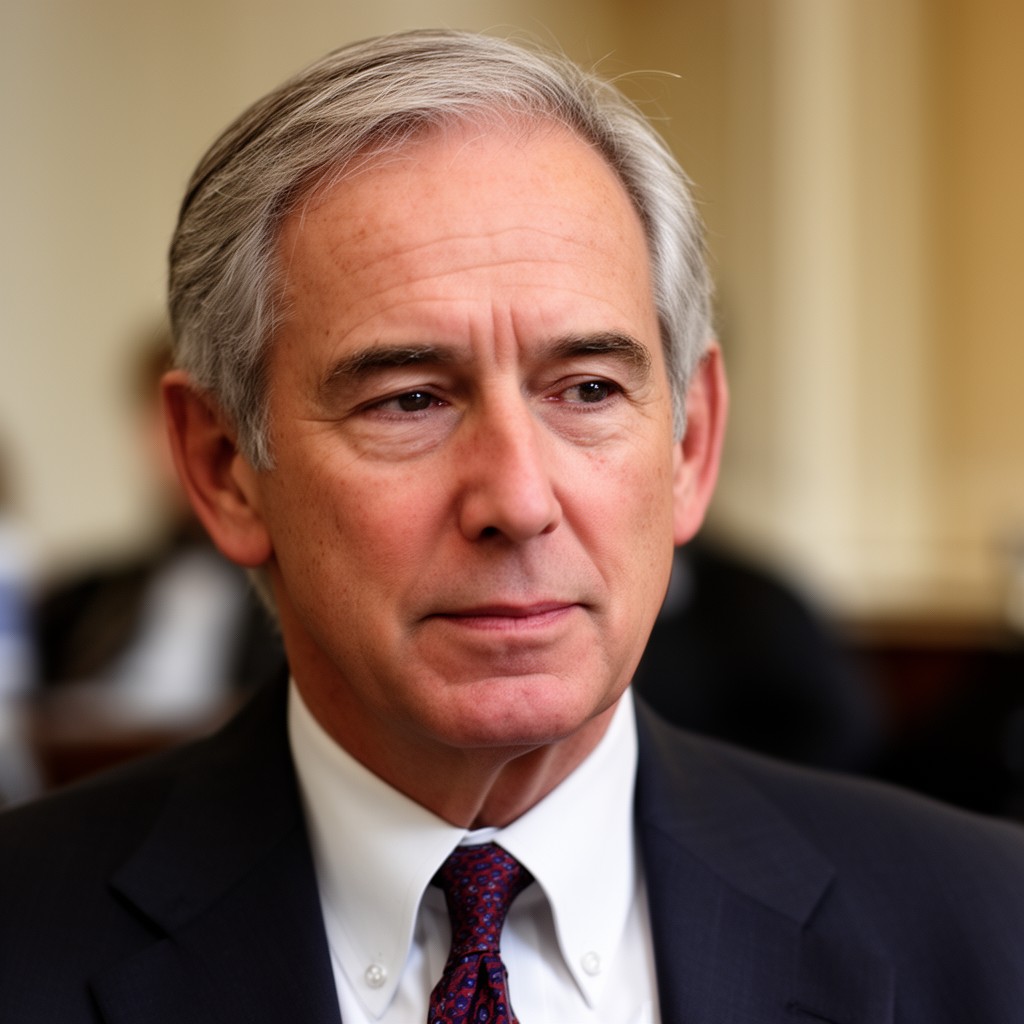 AI-generated illustration of Joseph S. Nye Jr.