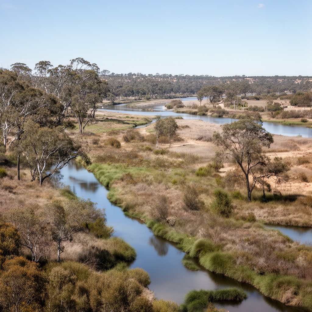 AI-generated illustration of Murray River