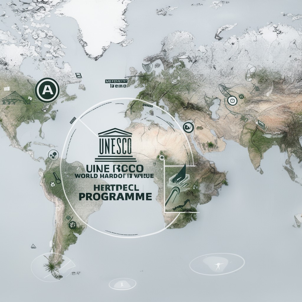 AI-generated illustration of UNESCO World Heritage Programme