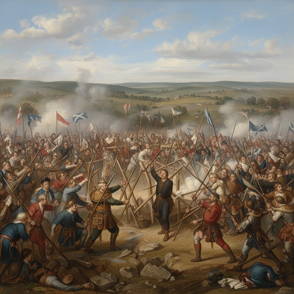 AI-generated illustration of Battle of Bannockburn