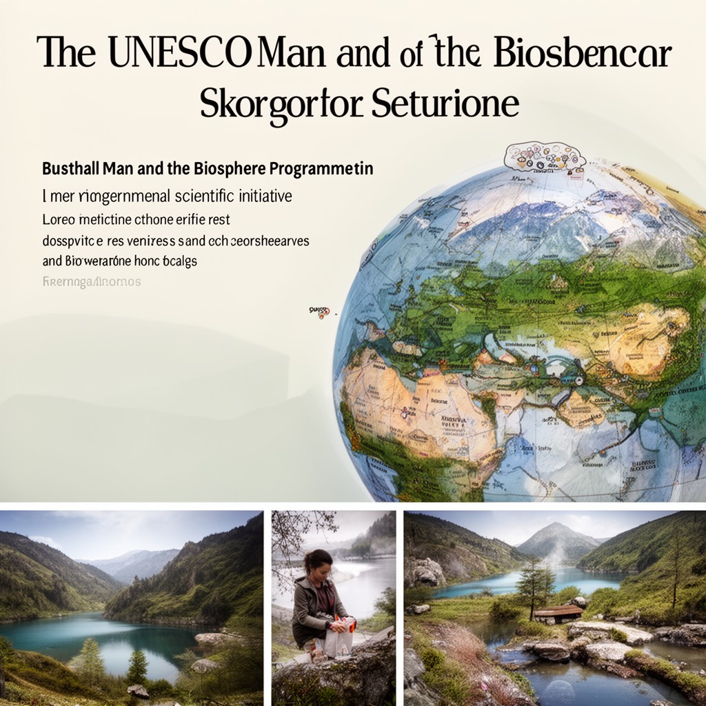 AI-generated illustration of UNESCO Man and the Biosphere Programme