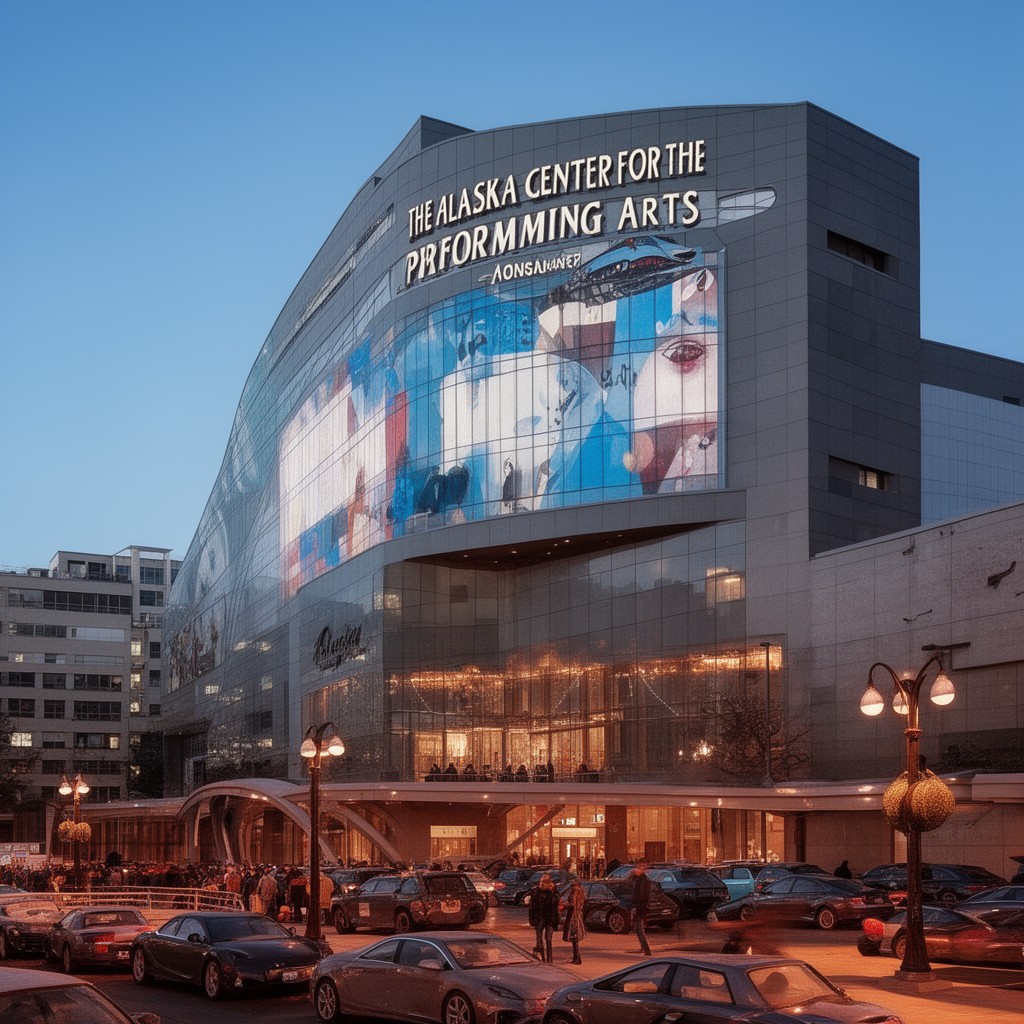 AI-generated illustration of Alaska Center for the Performing Arts