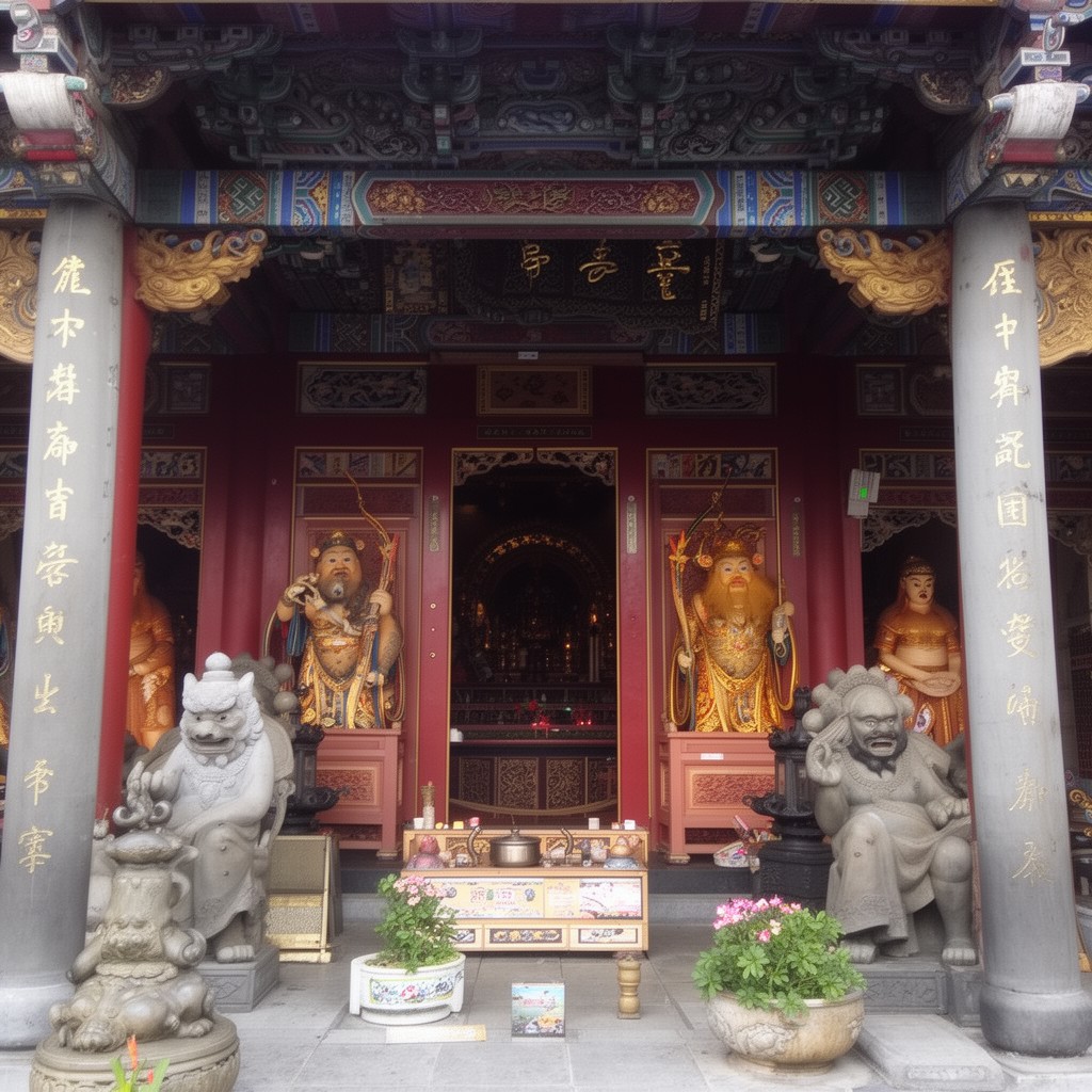 AI-generated illustration of Heavenly Kings Hall