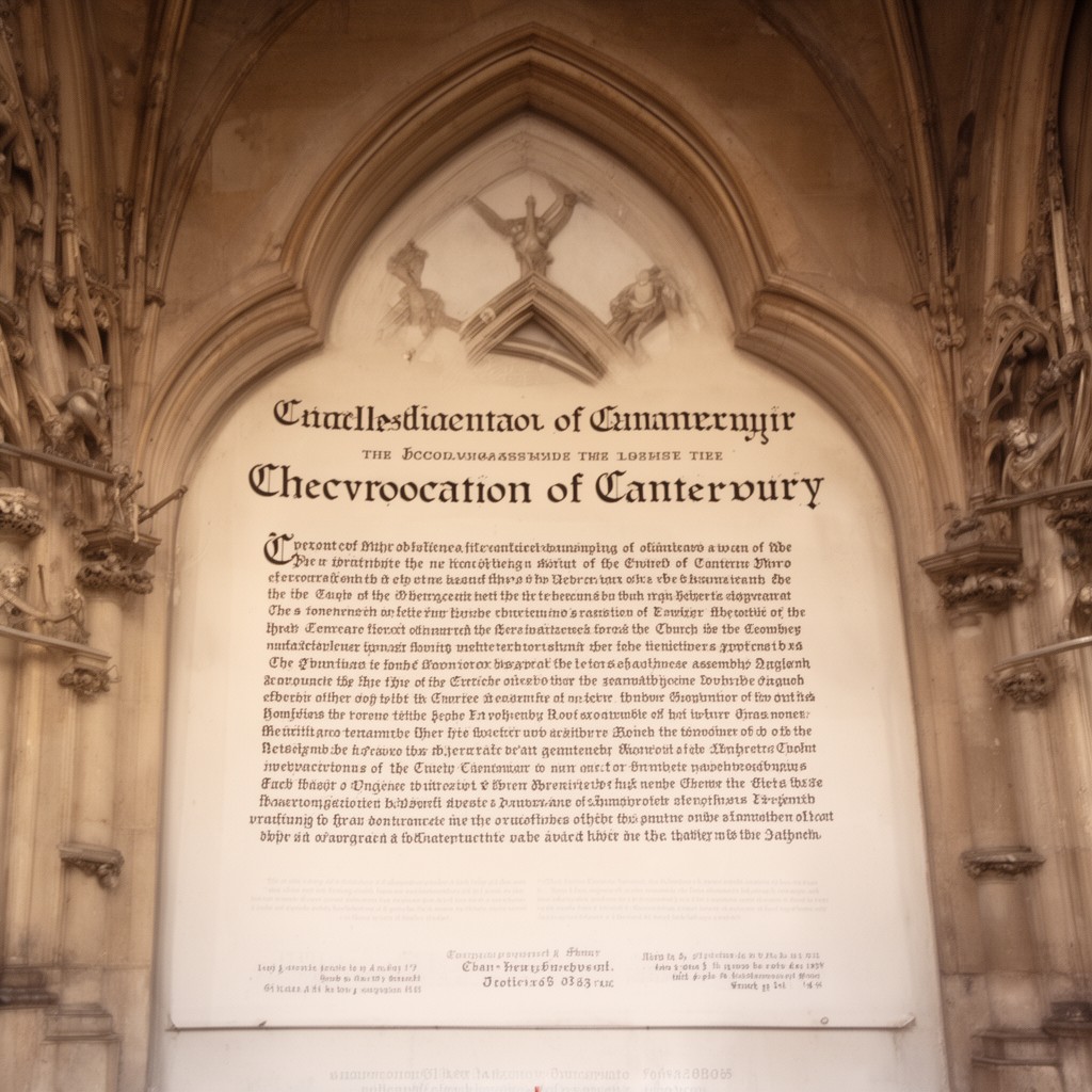 AI-generated illustration of Convocation of Canterbury