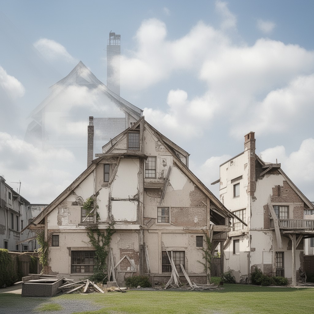 AI-generated illustration of FHA 203(k) rehabilitation mortgage insurance program