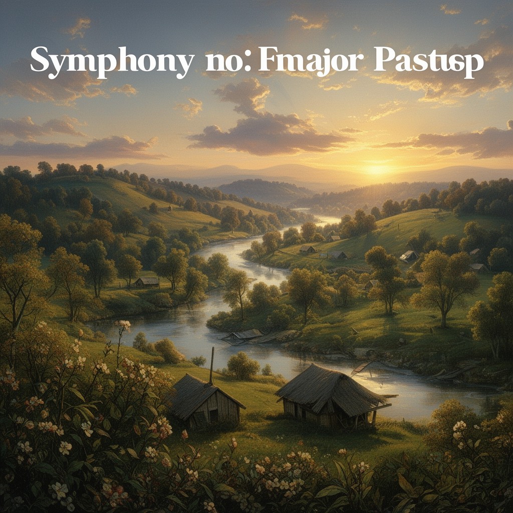 AI-generated illustration of Symphony No. 6 in F major, Op. 68 "Pastoral"