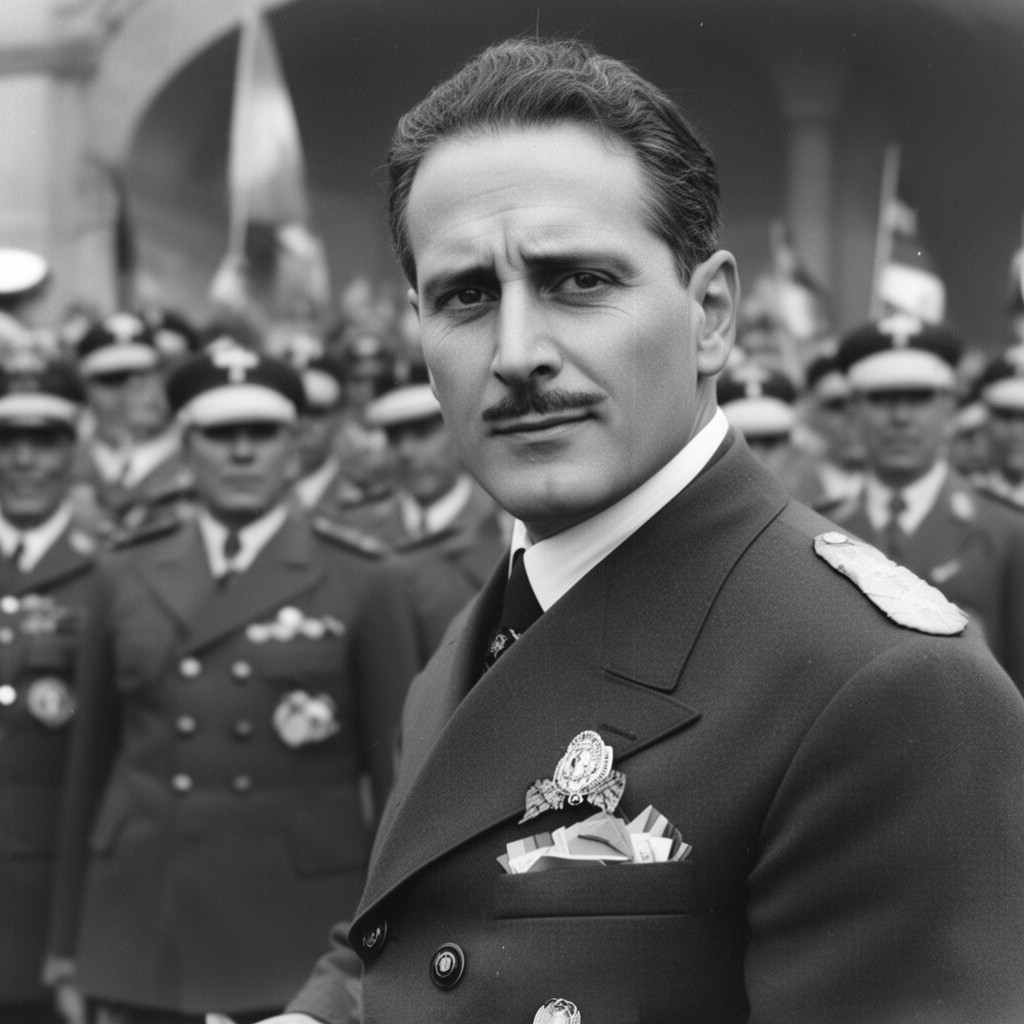 AI-generated illustration of Cesare Maria De Vecchi