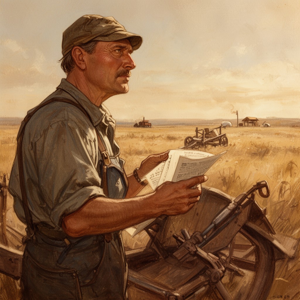 AI-generated illustration of Pa Joad