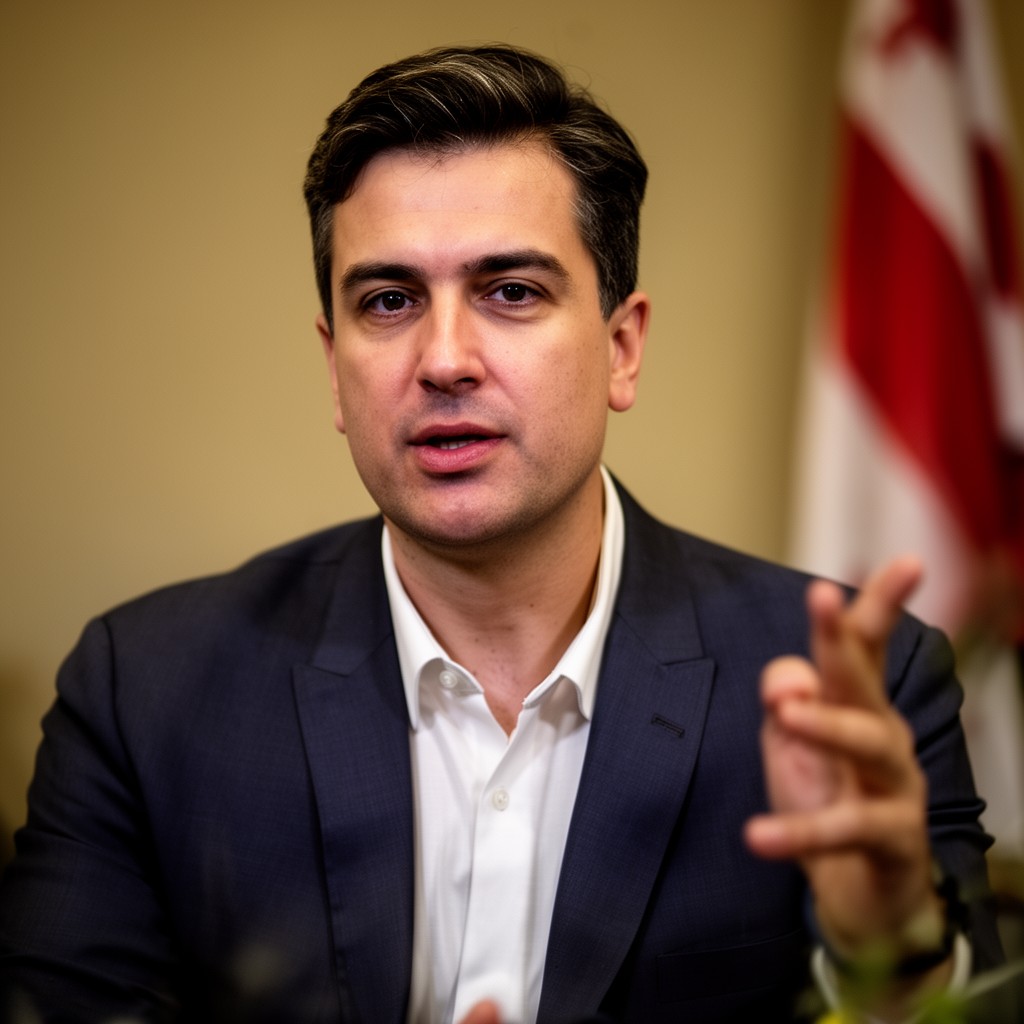 AI-generated illustration of Mikheil Saakashvili