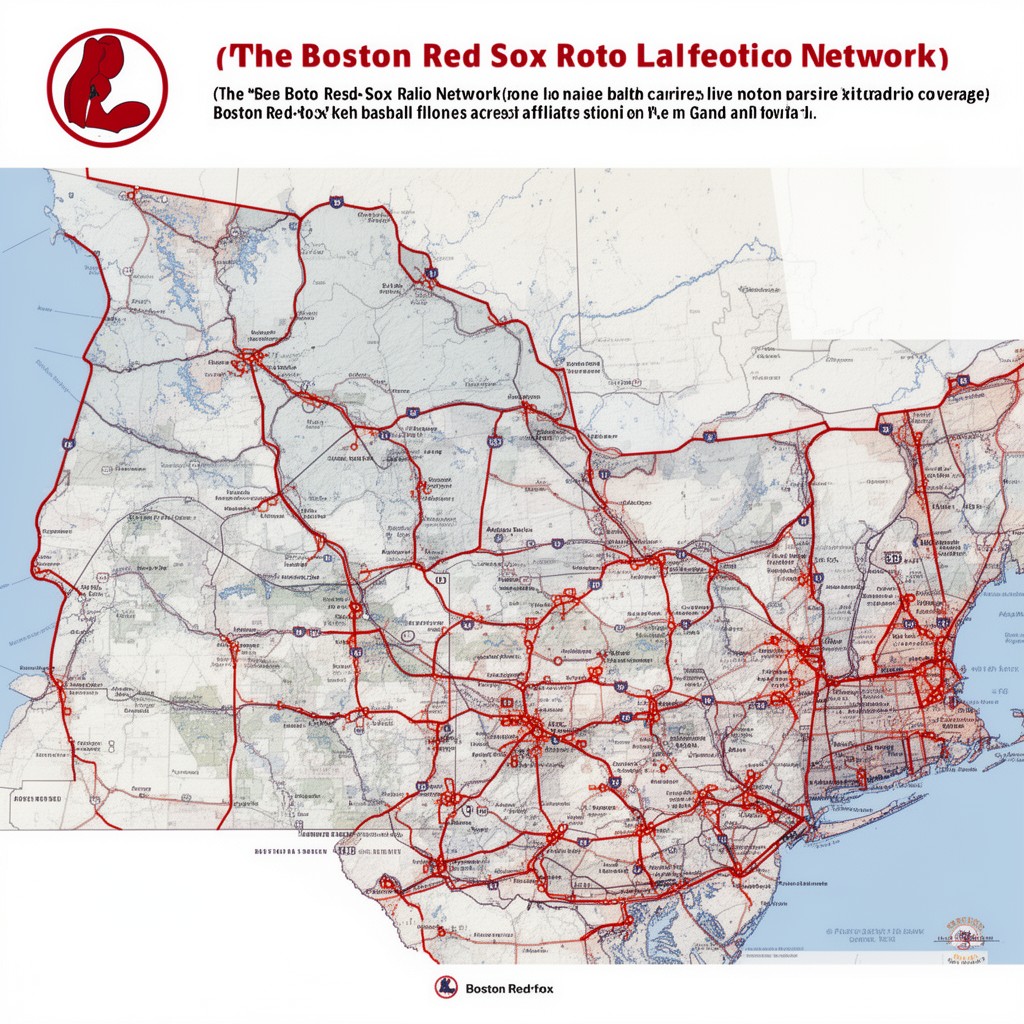 AI-generated illustration of Boston Red Sox Radio Network