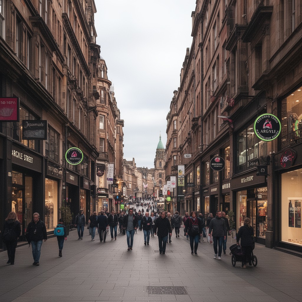 AI-generated illustration of Argyle Street