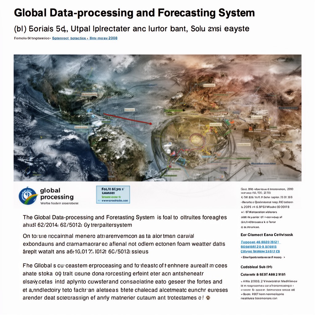 AI-generated illustration of Global Data-processing and Forecasting System