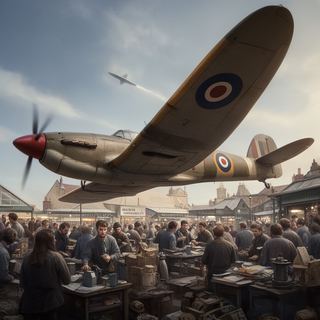 AI-generated illustration of Hawker Tempest