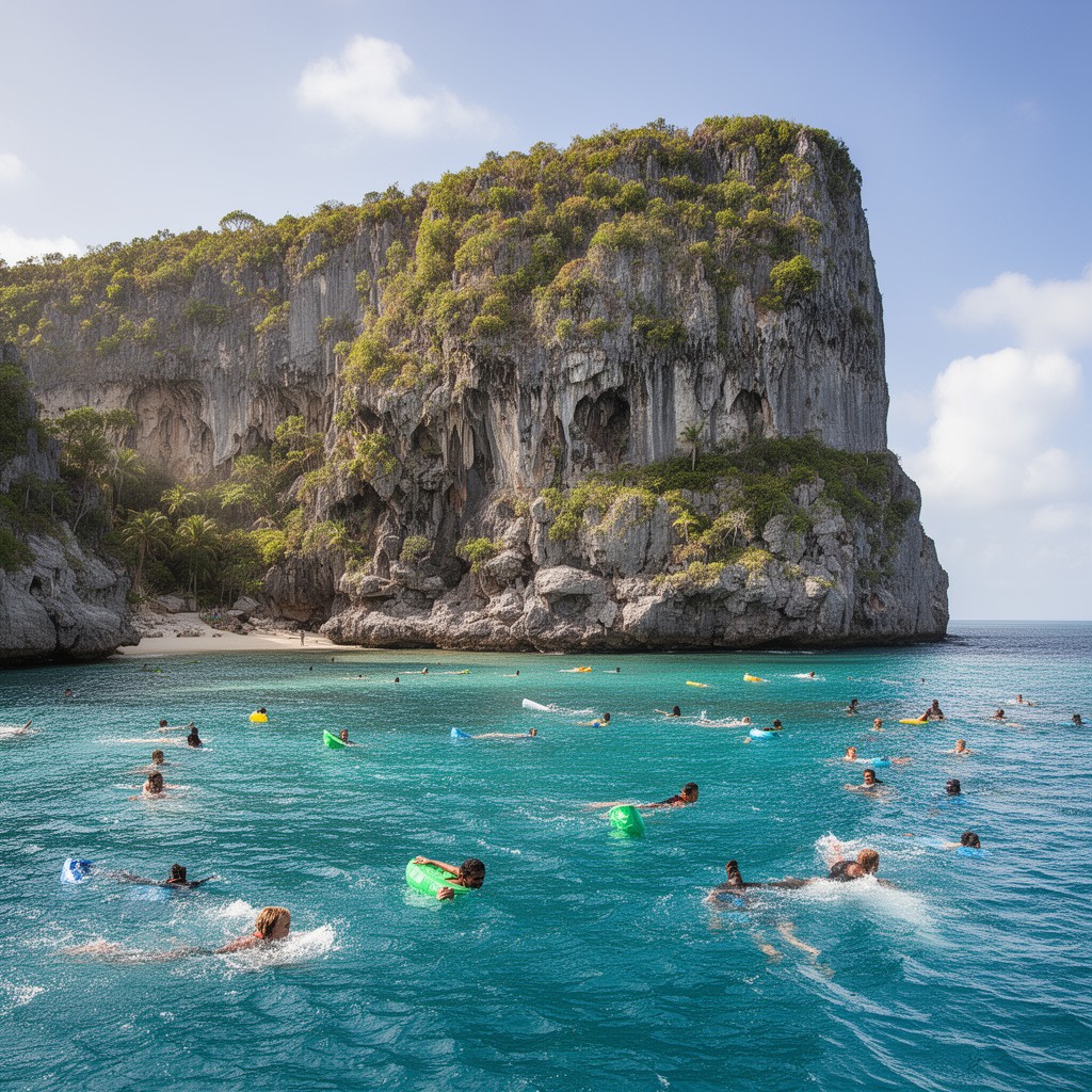 AI-generated illustration of Cayman Brac