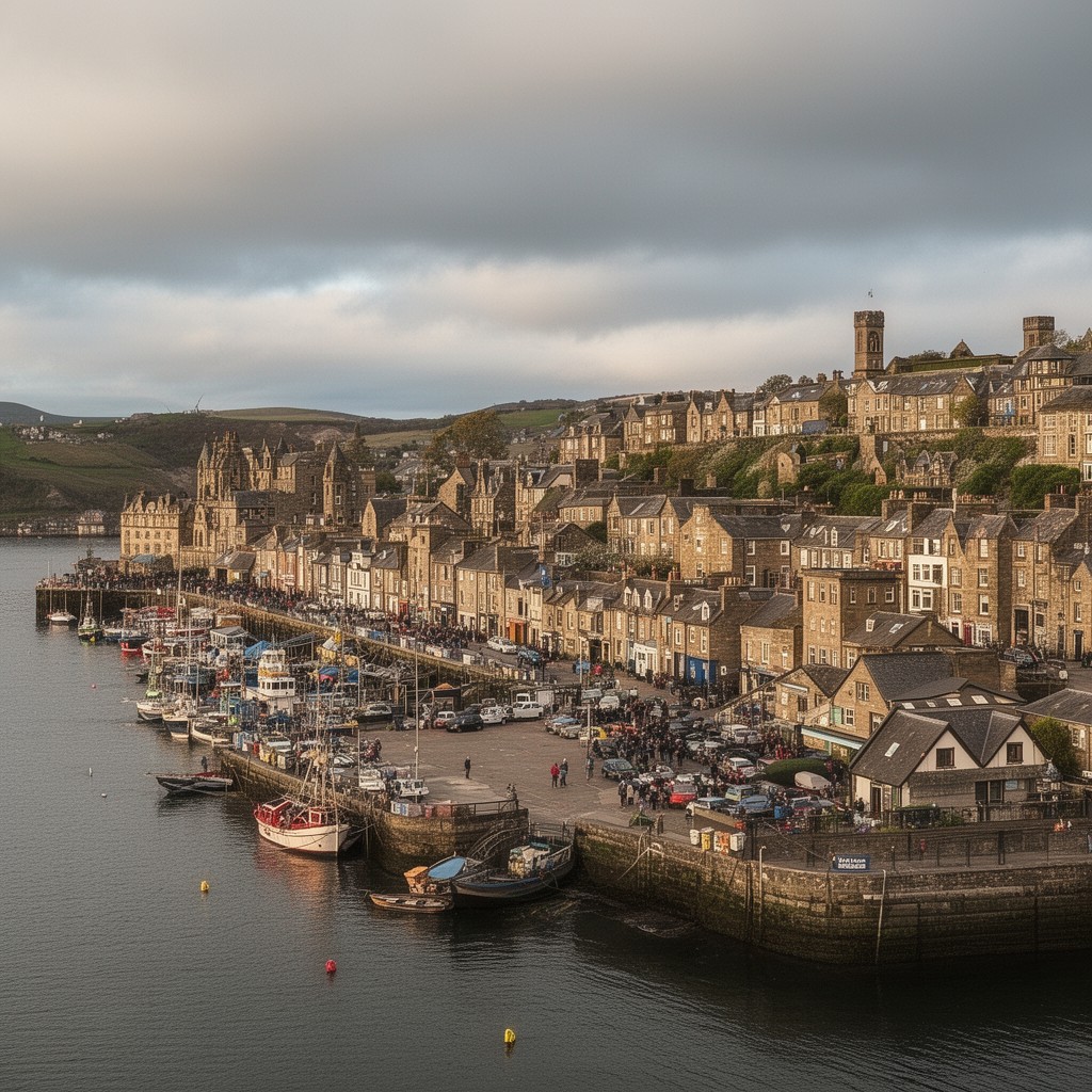 AI-generated illustration of Newhaven