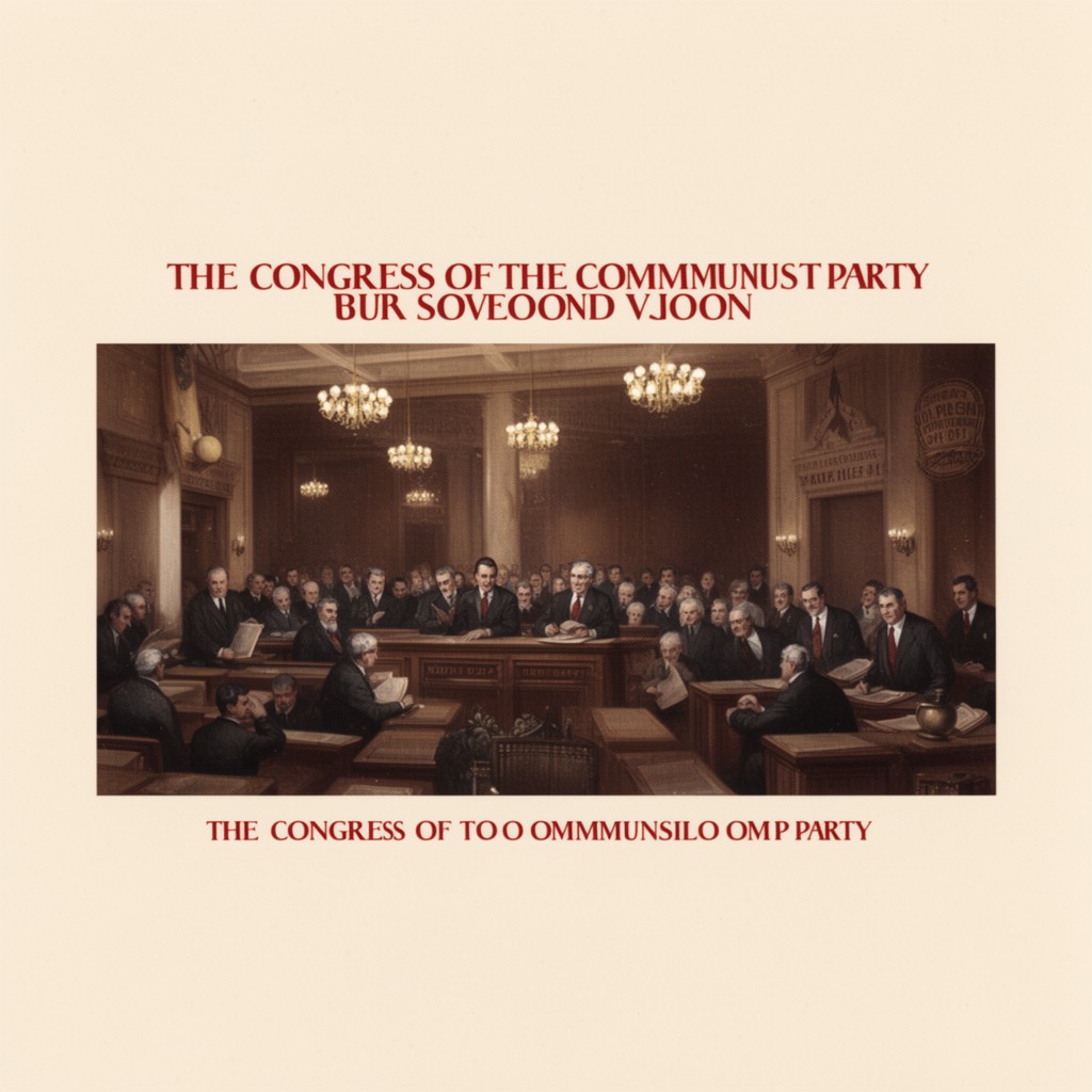 AI-generated illustration of Congress of the Communist Party of the Soviet Union