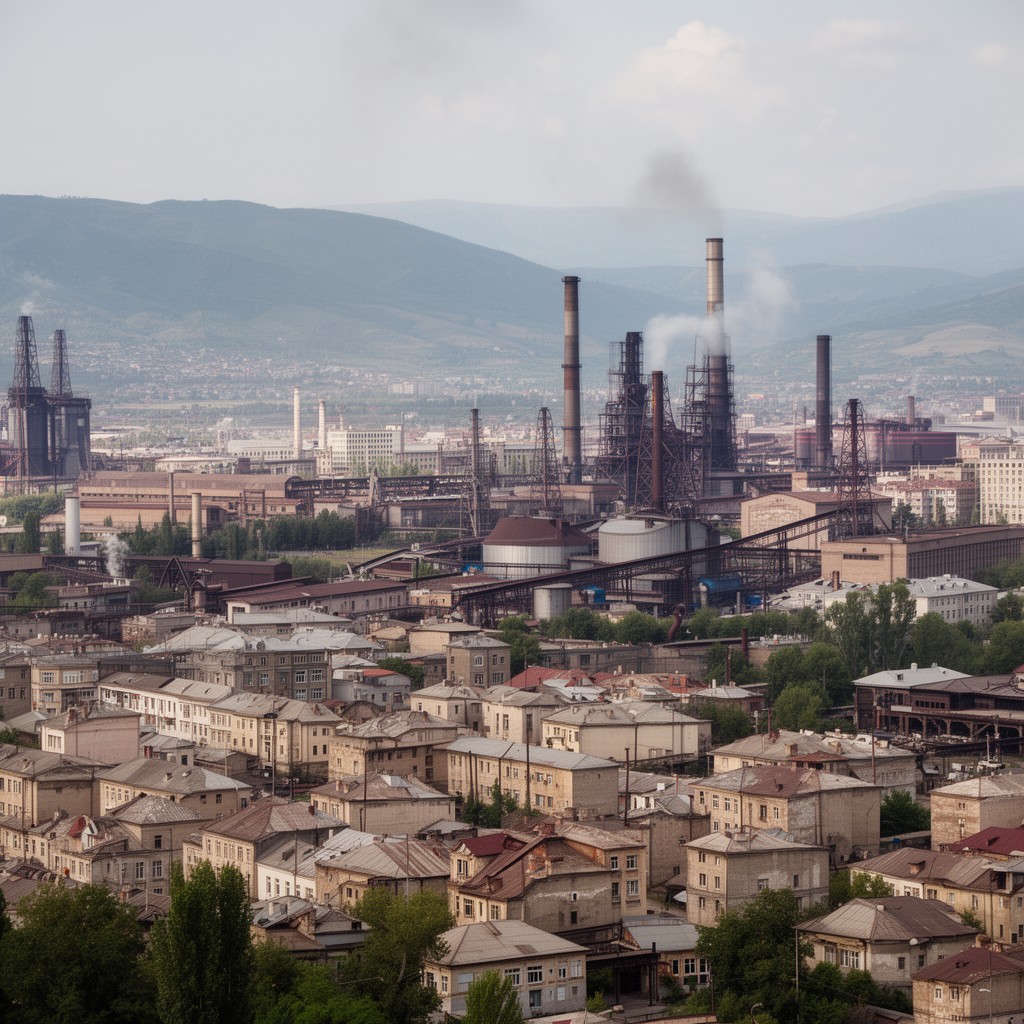 AI-generated illustration of Rustavi