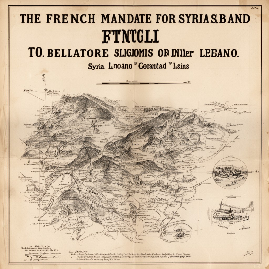 AI-generated illustration of French Mandate for Syria and Lebanon